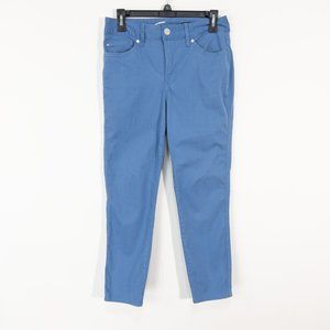 Seven7‎ Womens Jeans Size 6 Light Blue High Rise Skin Fit Denim Skinny Crop L 25